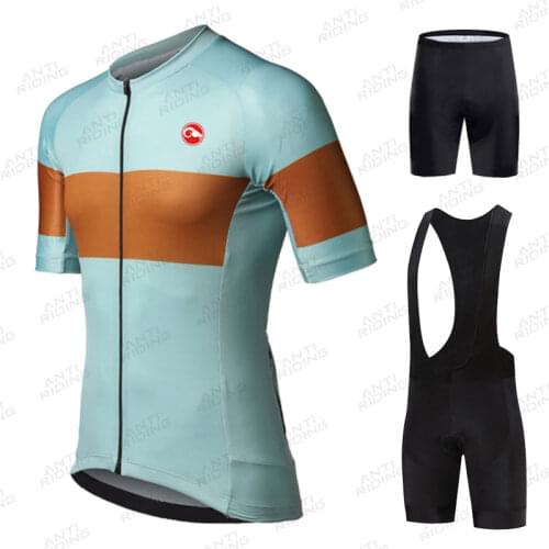 2022 New 2022 Mens Cycling Clothing Short Sleeve Jersey Set pro Road Bike Short Clothes Summer Bicycle Skinsuit Cycle Shirt