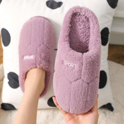 New women winter home slippers cute animal non-slip soft winter slippers warm home slippers indoor bedroom couple slippers998