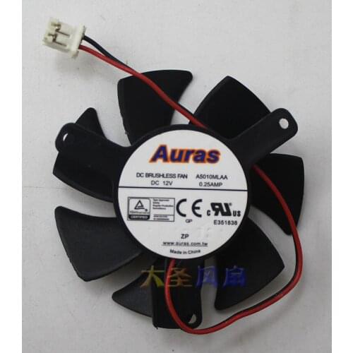 Auras A5010MLAA DC 12V 0.25A 2-Wire Server Cooling Fan