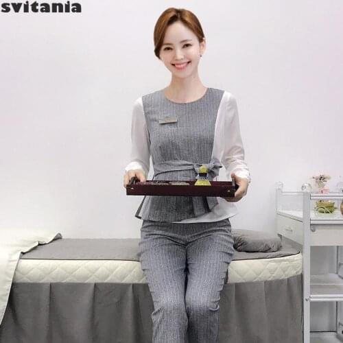 Svitania Health Club,Beauticians Clothing, Working Suit, Massage, Sauna Pant set Manicurist Uniform Hotel Unifrom For Rooms