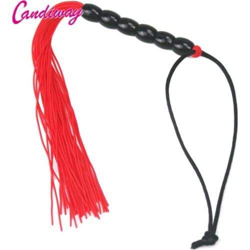 Candiway Rubber Whip Spanking Paddle Fetish Fantasy Flogger Sex Toys For Couples Sexy Policy Knout Adult Games sex Products