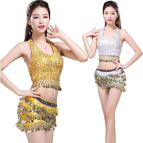 2Pcs/Set Adult Bollywood Dancing Clothing Indian Dance Wear Women Oriental Belly Dance Costumes Suit Sexy