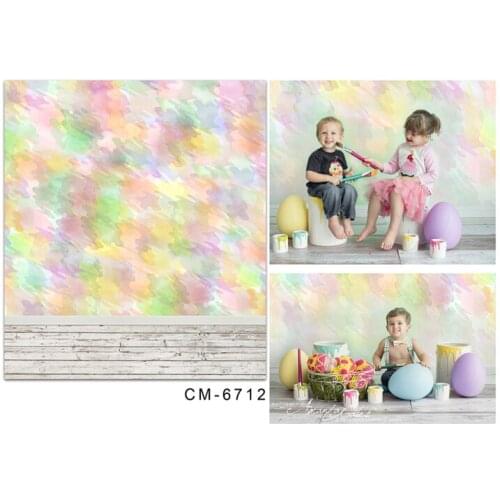 TR Photographic Background Painting blur haze Wall Newborn Vinyl Backdrop Baby Shower camera fotografica Wood Floor Studio Prop