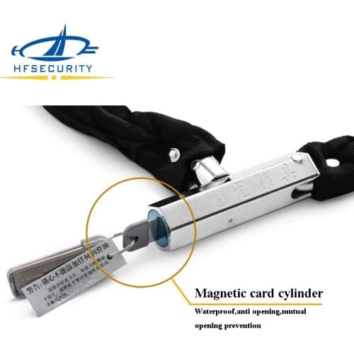 [HF Locks]Smart Door Lock Mountain Bike Locks Electric Tricycle Store Burglar Alarm Motorcycle Chain Lock