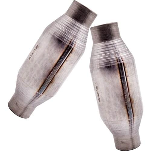 2x 410225 2.25" 2 1/4" Universal Catalytic Converter Exhuast Stainless Steel