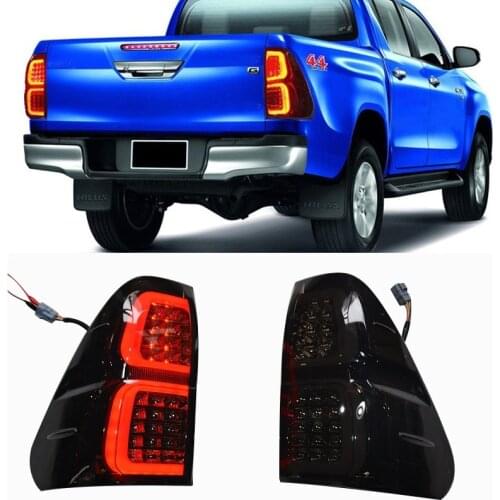 HIGH QUALITY Brake lights tail lamp 2Pcs rear lights MOTORCYCLE accessories Brightness Lamp fit for toyota hilux vigo REVO 2015