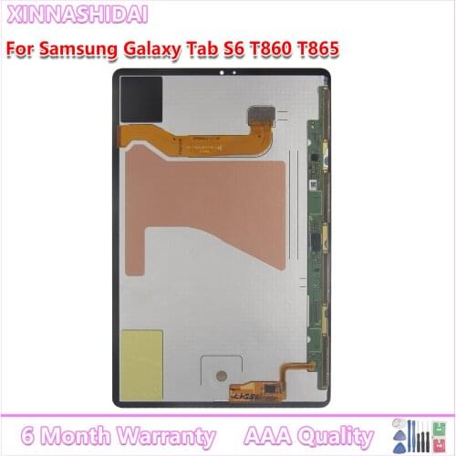 For Samsung Galaxy Tab S6 10.5" T860 T865 2019 LCD Display Touch Screen Digitizer Sensors Assembly Panel Replacement Parts