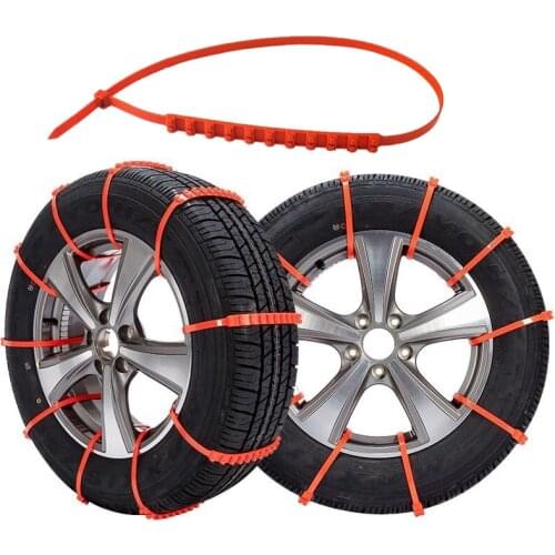 10/20pcs 2nd Generation Car Universal Anti Skid Snow Chains Nylon for Car Truck Snow Mud Wheel Tyre Tire Cable Ties