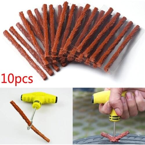 10pcs Tubeless Tire Repair Tape Mixing Rubber Tire Puncture Emergency Car Motorcycle Bicycle Tire Repair Tape