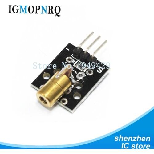 10pcs 650nm Laser sensor Module 6mm 5V 5mW KY-008 Red Laser Dot Diode Copper Head