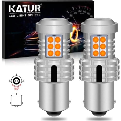 2x Canbus Error Free BA15S P21W LED 1156 S25 Car Turn Signal Light Brake Reverse Light Auto Lamp Bulbs Car LED Light Orange