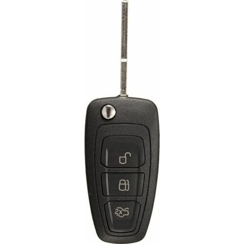 3 Buttons Uncut Remote Key with 4D63 Chip for Ford Focus C-MAX Mondeo Fiesta Black