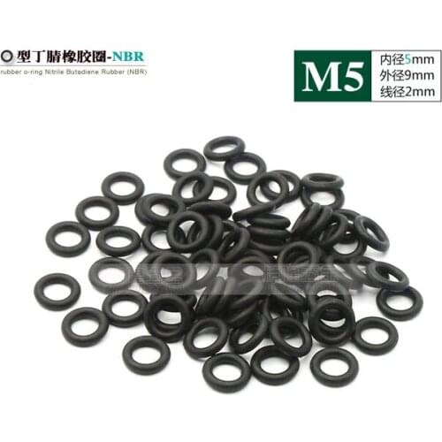 Hardware accessories fasteners Cooling fan damping O ring of 5 slow shock absorber rubber shockproof sealing washers