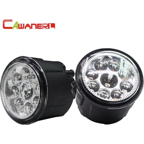 Cawanerl 2 x H8 H11 Car Fog Light Lamp LED Light Daytime Running Light 12V DC Orange White Blue For Nissan Patrol Tiida Qashqai