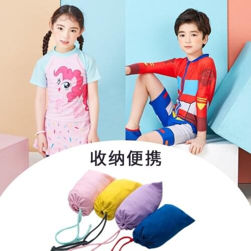 Childrens Sunscreen Swimsuit Cute Boys Siamese Quick-drying Female Baby Split Swimsuit Cartoon Set