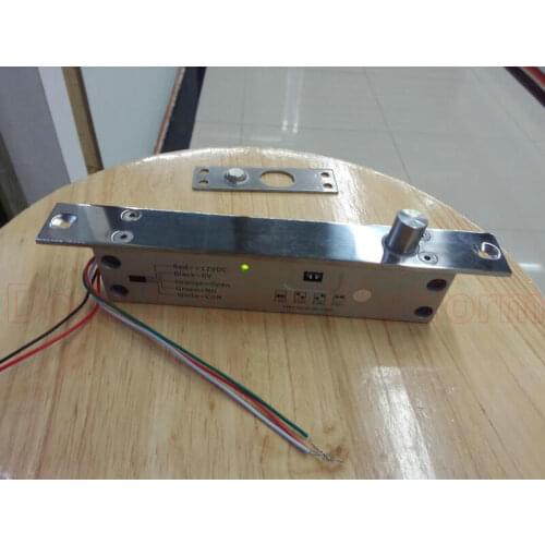 Long+thin DoorFrame Slim structure drop bolt lock for access controller system and door lock time delay Electronic control lock