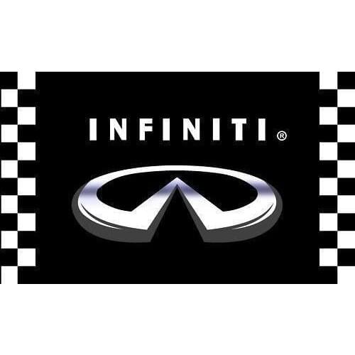 Infinity motors flag 3' x 5' checkered banner