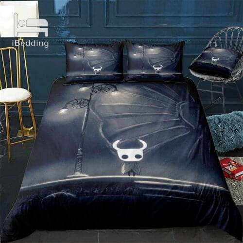 Hollows Knights Bedding Set Anime Summer Duvet Cover Cartoon Teenage Bed Twin Size Bedding Childrens Beds Quilts and Quilt
