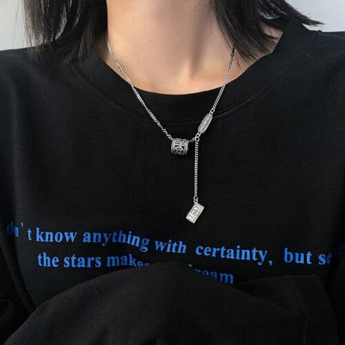 LIVVY New Fashioin Cylinder Money $100 Pendant Necklace Female Retro Party Jewelry Trendy Neck Accessories