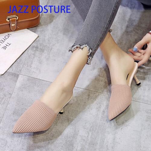 Fashion Women Summer Shoes Party High Heel Casual Summer Sandals Women High Heels Gladiator Stretch Fabric z791