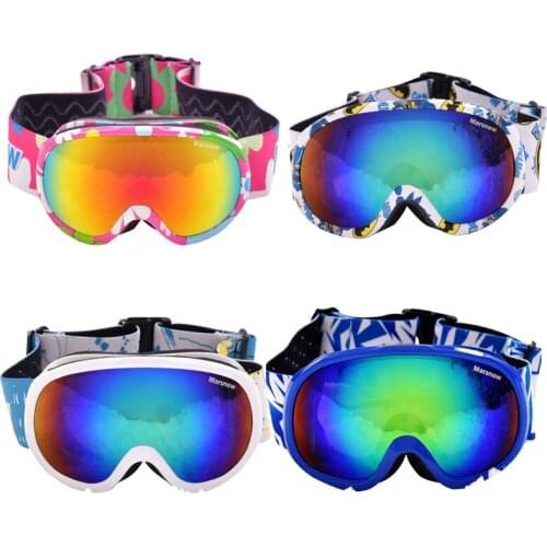Children Ski Goggles Double Lens Snowboard Skiing Eyewear Anti-UV Kids Skateboard Snowmobile Riding Anti-fog Glasses Girls Boys