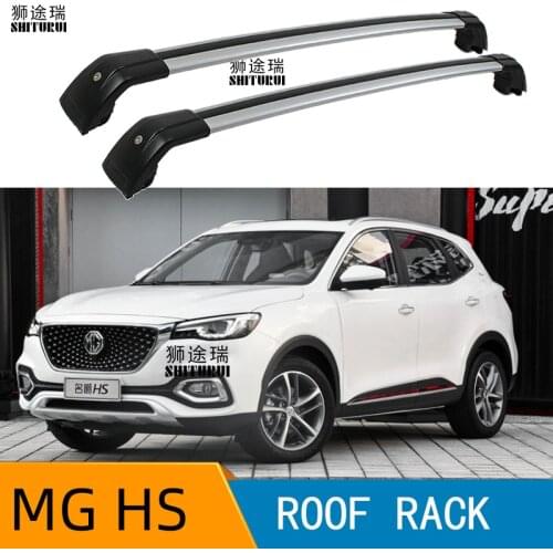 2Pcs Roof bars For MG MG HS 5 DR SUV DEC 2019 - 2020 FLUSH RAILS Aluminum Alloy Side Bars Cross Rails Roof Rack Luggage Carrier