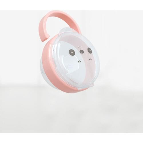 3 Color Baby Soother Pacifier Storage Box Panda Pattern Baby Pacifier Transparent Dust Box with Portable Function