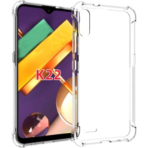 Crystal Clear Reinforced Corners TPU Shock Absorption and Anti-Scratch Cover case for LG K22