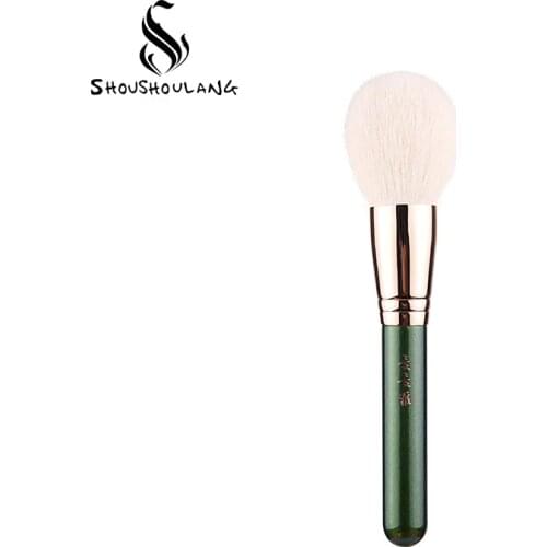 Shoushoulang Professional Handmade Make Up Brush Dill LL01 Round Face Powder Brush Soft Saibikoho Goat Hair Makeup Brushes