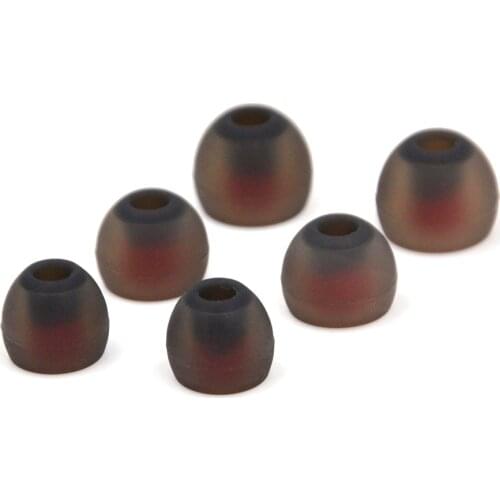 6pcs/3pairs In-ear Earphone Tips 3.8mm Ear Sleeve Covers Headphone Silicone Eartips For KZ IE80 Earphone