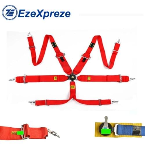 Universal Snap-In 3 Inch 6 Point Racing Harness Safety Seat Belt with Camlock Quick Release for Car with Cutomize Logo OM TA