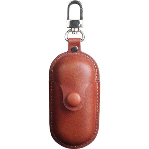 Leather Protective Case Portable Protective Shell Cover With Keychain For Huawei Freebuds 3i Earphones Protective Cover