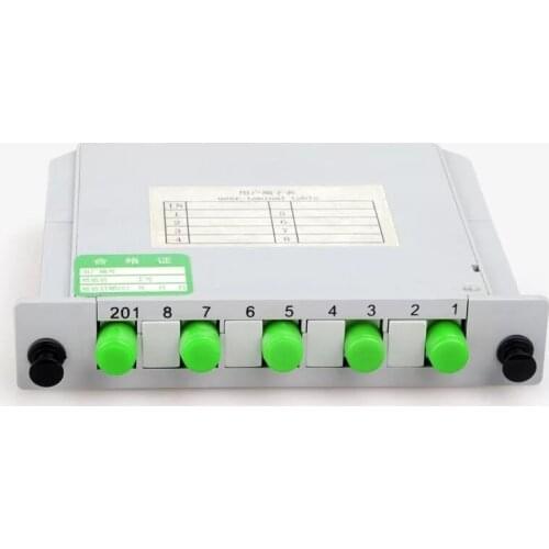 10pcs PLC Splitter box FC APC 1x4 Fiber Optic Splitter 1x4 FC APC Fiber Optical Box FTTH 1x4 PLC Cassette Insertion Type FC APC