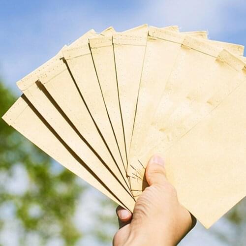 100 PCS Seed Envelopes Kraft Paper Seed Bags 6X10cm Envelopes Kraft Paper Fruit Kraft Paper Bag Food Tea Small Gift Storage