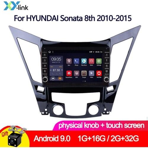 9" Android 9.0 Car Radio Knob For HYUNDAI Sonata 8 YF 2010-2015 Multimedia Player Gps With Rearview Camera Autoradio