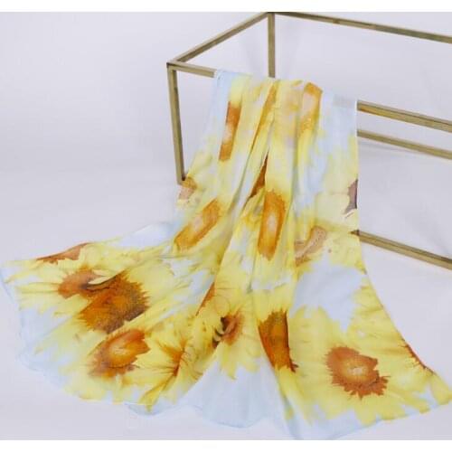 Free Shipping New Fashion Chiffon Scarf luxury Brand Spring Chiffon Silk Hijab Print Thin Long Scarves Foulard Women Shawls