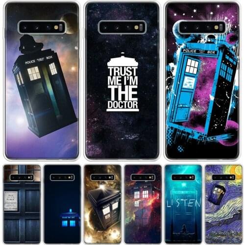Tardis Box Doctor Who Phone Case For Samsung Galaxy S10 S21 S20 FE Ultra Note 10 9 8 S9 S8 S7 Plus Lite Pro + J4 J6 Coque Capa