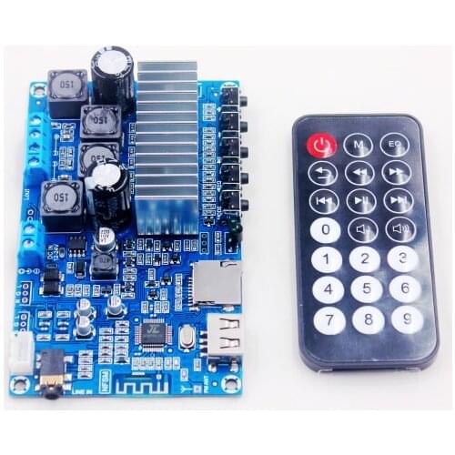 TPA3116 50W+50W Bluetooth 5.0 Audio Stereo Digital power amplifier board FM Radio USB Decode player Remote control