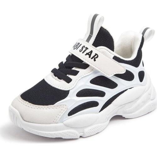 Childrens Sports Shoes New 2020 Summer Boys Girls White Shoes Brand Baby Toddler Leather Casual Shoes Fashion Kids Sneakers