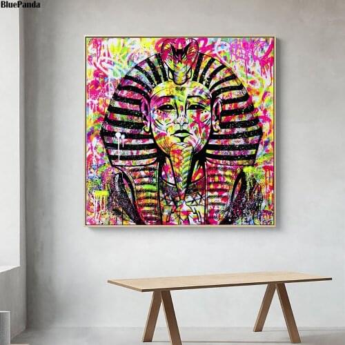 Graffiti Indian Chief Canvas Poster Abstract Art Painting All Picture Print Living Room Bedroom Decoration