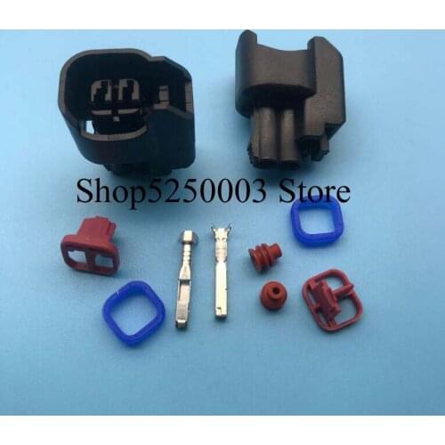 HP3945 10Kits Adapter ev6 ev14 US CAR Female Automotive Connector For Ford Chevy Dodge Chrysler Subaru USCAR Injector