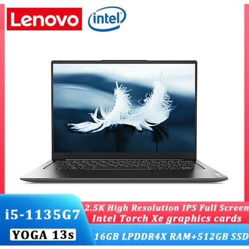 Lenovo New 2021 Yoga 13s Laptop i5-1135G7 16GB RAM 512GB SSD WiFi 6 Backlit keyboard 90Hz 2.5K HD Screen ThunderBolt 4 laptop
