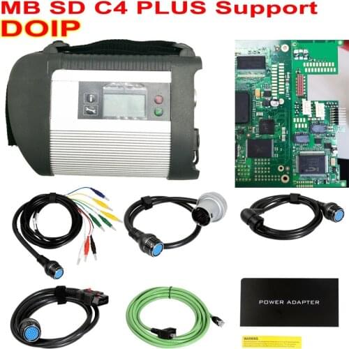 Support DOIP MB SD C4 PLUS Star Diagnosis For Cars and Trucks Star C4 With Free DTS & Vediamo 2020.06 HDD Free Shipping by DHL