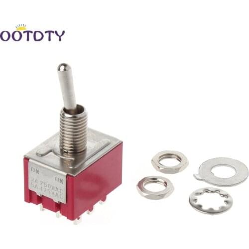 Mini 6mm MTS-302 Toggle Switch 9 Pin 2 Position ON/ON 5A/125VAC 2A/250VAC