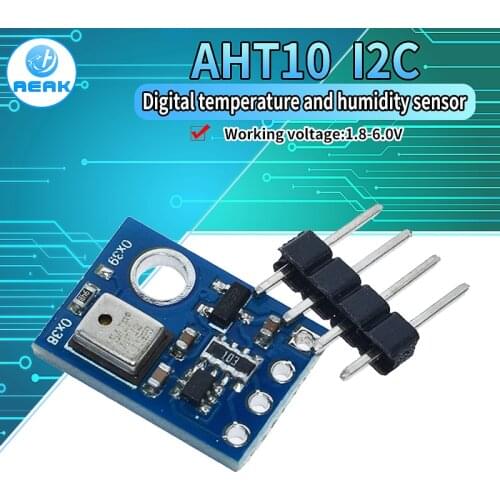 EQV AHT10 High Precision Digital Temperature and Humidity Sensor Measurement Module I2C Communication Replace DHT11 SHT20 AM2302