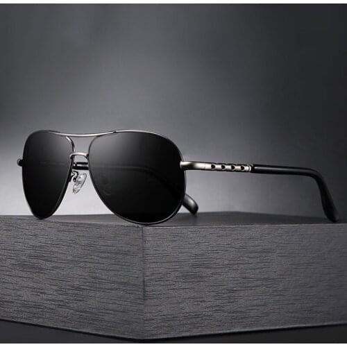 New Mens Polarized Sunglasses Retro Metal Toad Mirror for Men