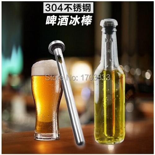 Beer Chiller Sticks Stainless Steel Beer Chill Cooling stick Drink Cooler Stick 2pcs/set box packaging by DHL