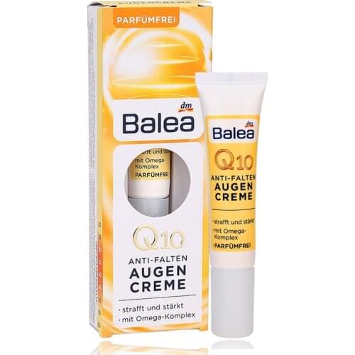 1PCS Original Germany Balea Q10 Omega Complex Anti Aging Anti-Wrinkle Eye Cream Tightens Eye Skin Fight Swelling Dark Circles