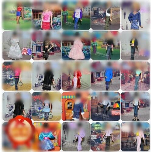 30cm Doll Dress Fashion Clothes handmade outfit For Barbie Doll Accessories Baby Toys Best Girl' Gift