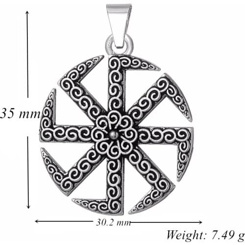 Dawapara Dropshipping Russian Slavic Kolovrat Charms For Jewelry Making Symbol Paganism Amulet Talisman Pendants For DIY Jewelry